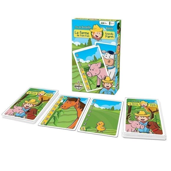 New Sealed Gladius Friendly Farm Card Game Ferme de Fouin-Fouin ~ Age 4+ ~ 2-4 p - Picture 3 of 8